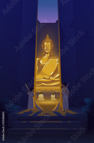 laypeople come to practice Dhamma at the temple very early in the morning