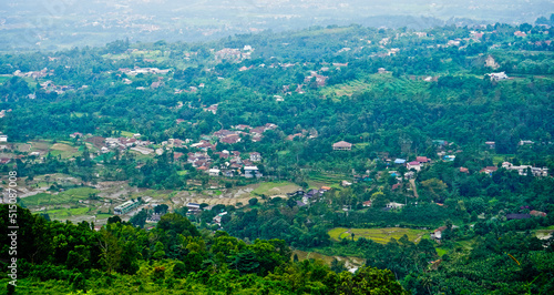 Beautiful view of Alesano hills. From this hill the city of Bogor can be seen clearly. Bogor, West Java, Indonesia © YURIANTO