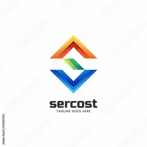Free Download Vector Logo Illustration Letter S Gradient Colorful Style. - GFXLoad