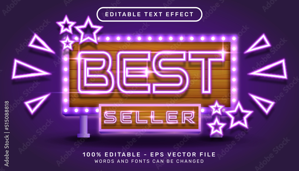 best seller 3d editable text effect with light color template