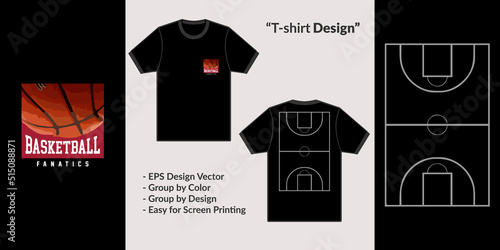 basketball fanatics sports theme design vector for tshirt hoodie and merchandise