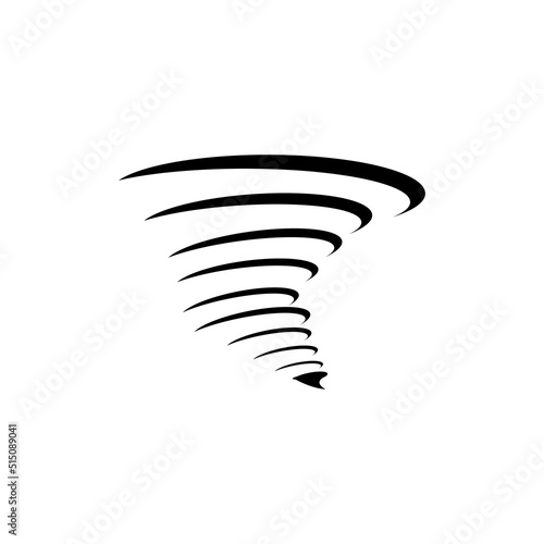 tornado icon logo vector design