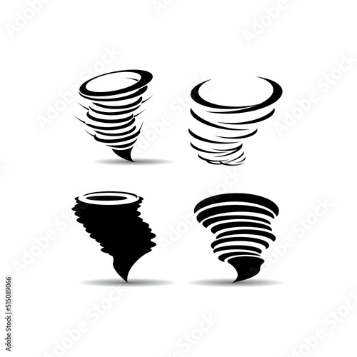 tornado icon logo vector design