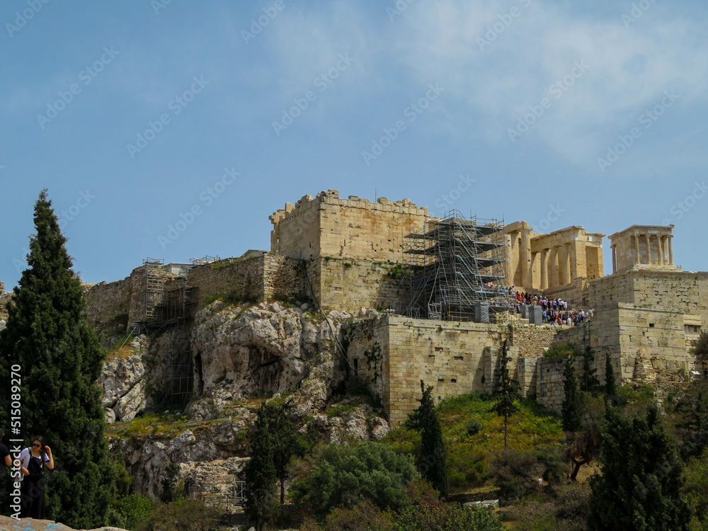 the ruins of the city Athens