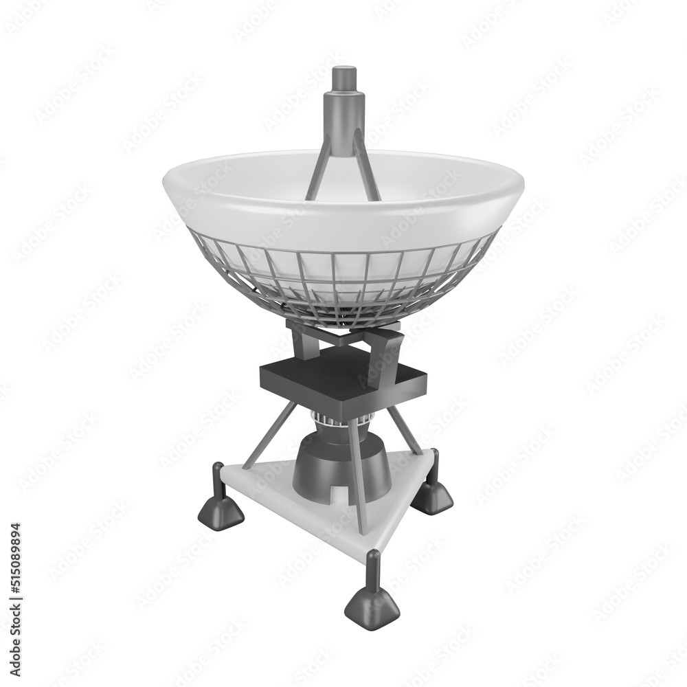 3D illustration big parabolic satellite dish 3D illustration big parabolic satellite dish