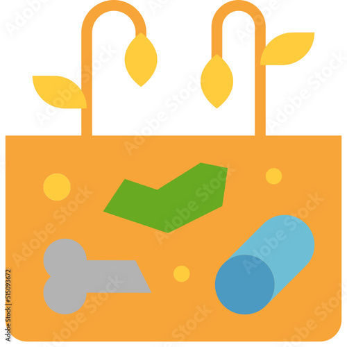 waste land flat icon