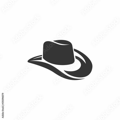 cowboy hat vector clip art. hand drawn style illustration 