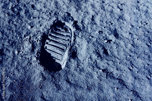 Foto Mankind's footprint on the moon