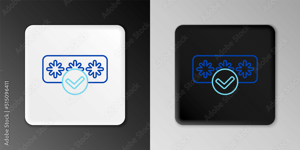 Line Password protection and safety access icon isolated on grey background. Security, safety, protection, privacy concept. Colorful outline concept. Vector Line Password protection and safety access icon isolated on grey background. Security, safety, protection, privacy concept. Colorful outline concept. Vector