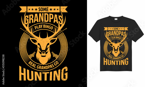 Best unique hunting t-shirt design for all hunting lovers. Hunting T-shirt Design Vector is made up of hunting vector, t-shirt grunge, Deer, rifle, tree, and mountain. 