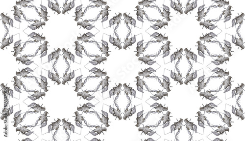 Seamless pattern with crayf...