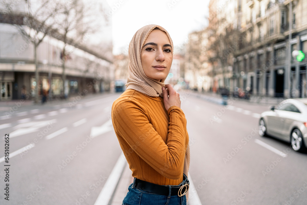 Happy Muslim Woman Portrait