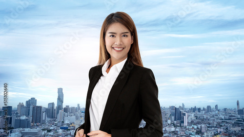 Photography asian business man, financial concept