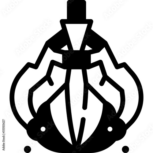 claw solid line icon