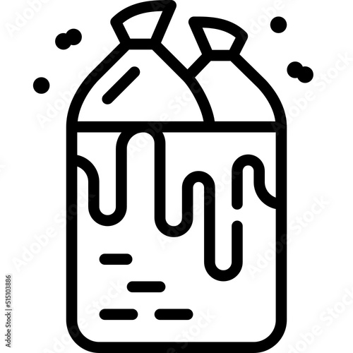 contamination line icon
