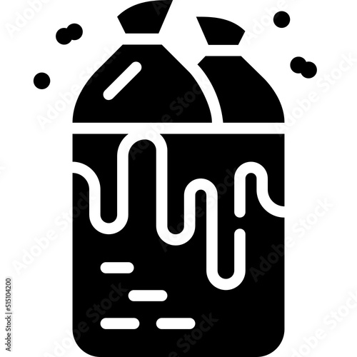contamination solid icon
