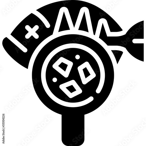 microplastics solid icon