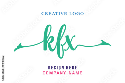 KFX lettering, perfect for company logos, offices, campuses, schools, religious education photo