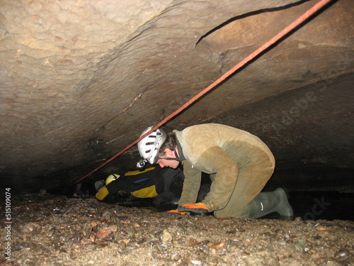 CHKO Moravian karst Byci skala, Bull rock,Rajbas, Moravsky kras, Czech republic, Europe, Karst casves exploration, underground river
 photo