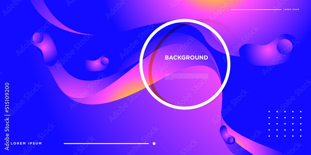 Fototapeta premium Vector Colorful gradient abstract minimalist background for banner and landing page