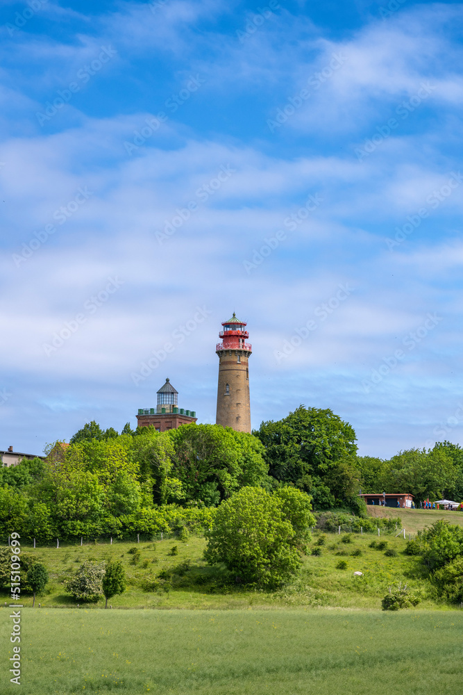 Leuchtturm und Peilturm am Kap Arkona auf der Insel Rügen Leuchtturm und Peilturm am Kap Arkona auf der Insel Rügen