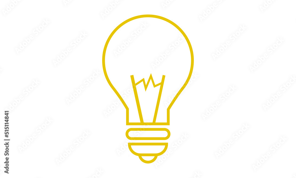 Connect idea. Bulb light, cord electrical plug. Plug in to wall socket. Vector illustration flat design. Isolated on background Connect idea. Bulb light, cord electrical plug. Plug in to wall socket. Vector illustration flat design. Isolated on background