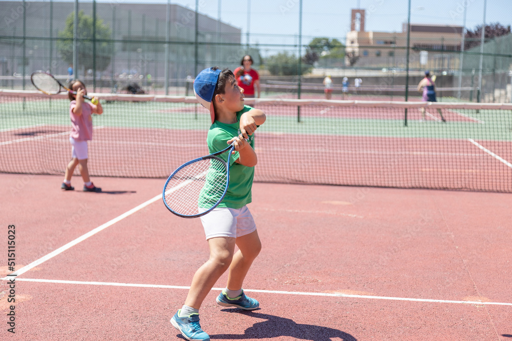 Fototapeta premium Children tennis
