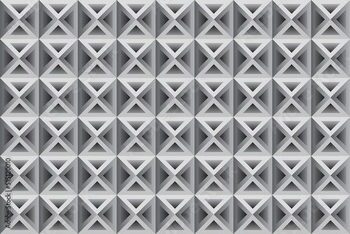Monochrome background with repeating geometric shapes. Abstract mosaic background with squares and triangles. 