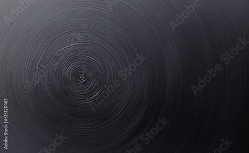 Circle effect dark black abstract background with space