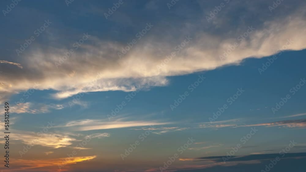 time lapse of the dusk sky in summer, video material time lapse of the dusk sky in summer, video material