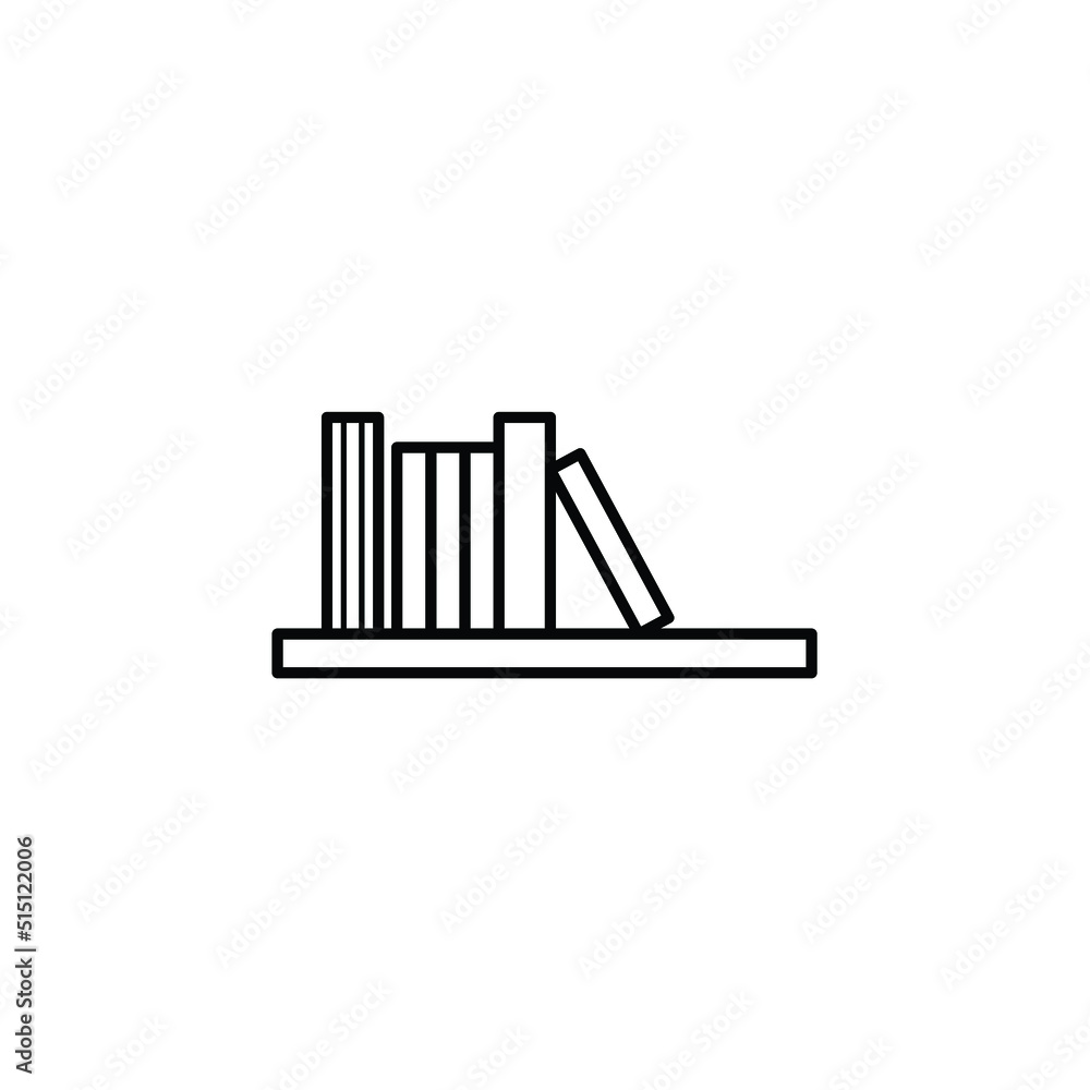 bookshelf vector for website symbol icon presentation