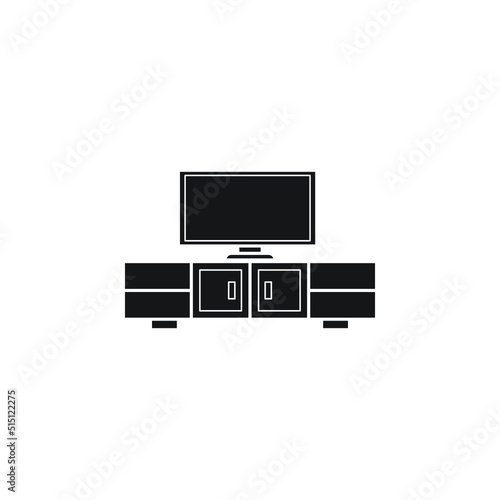 tv furniture vector for website symbol icon presentation