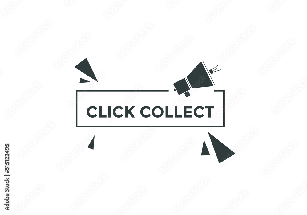 Click and collect text button web banner. Click collect for marketing design
Click and collect text button web banner. Click collect for marketing design