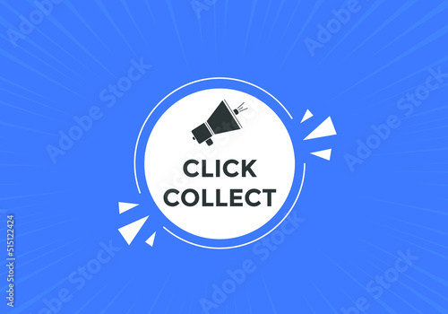 Click and collect label sign template. Digital marketing
