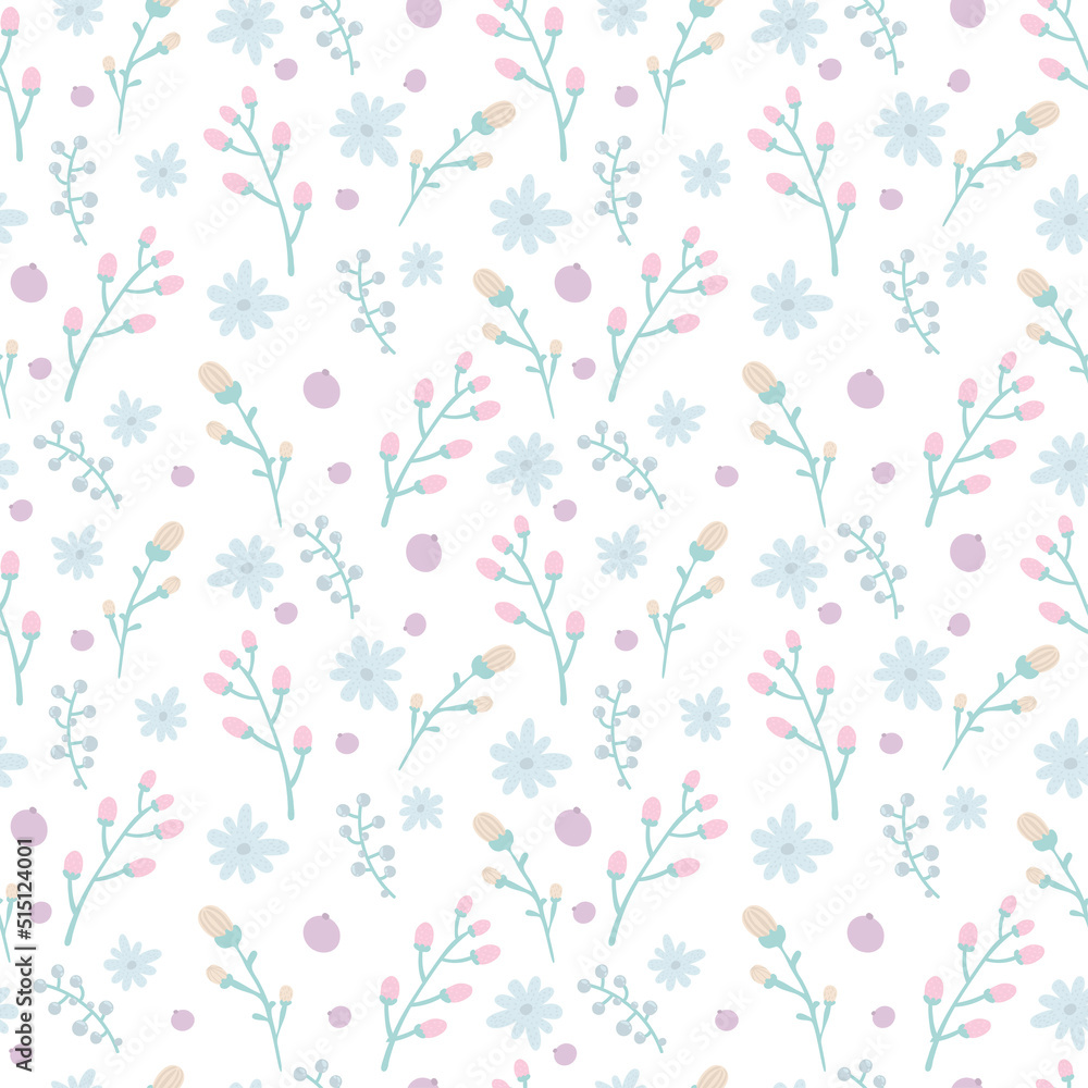 Floral pattern. Pretty flowers on white background. Printing with small pink flowers. Ditsy print. Cute elegant flower template for fashionable printers Floral pattern. Pretty flowers on white background. Printing with small pink flowers. Ditsy print. Cute elegant flower template for fashionable printers