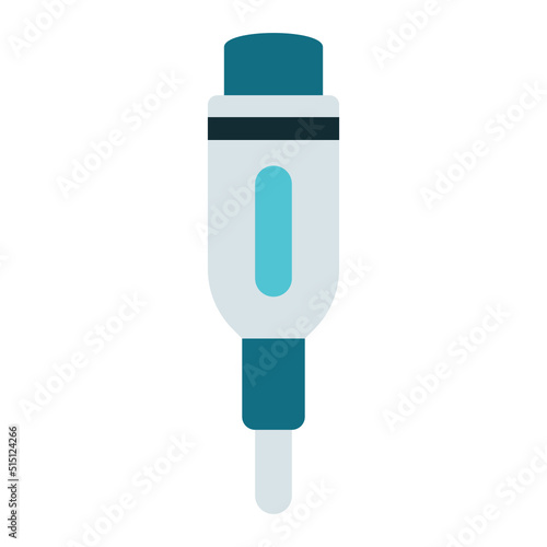 midi cable icon on transparent background