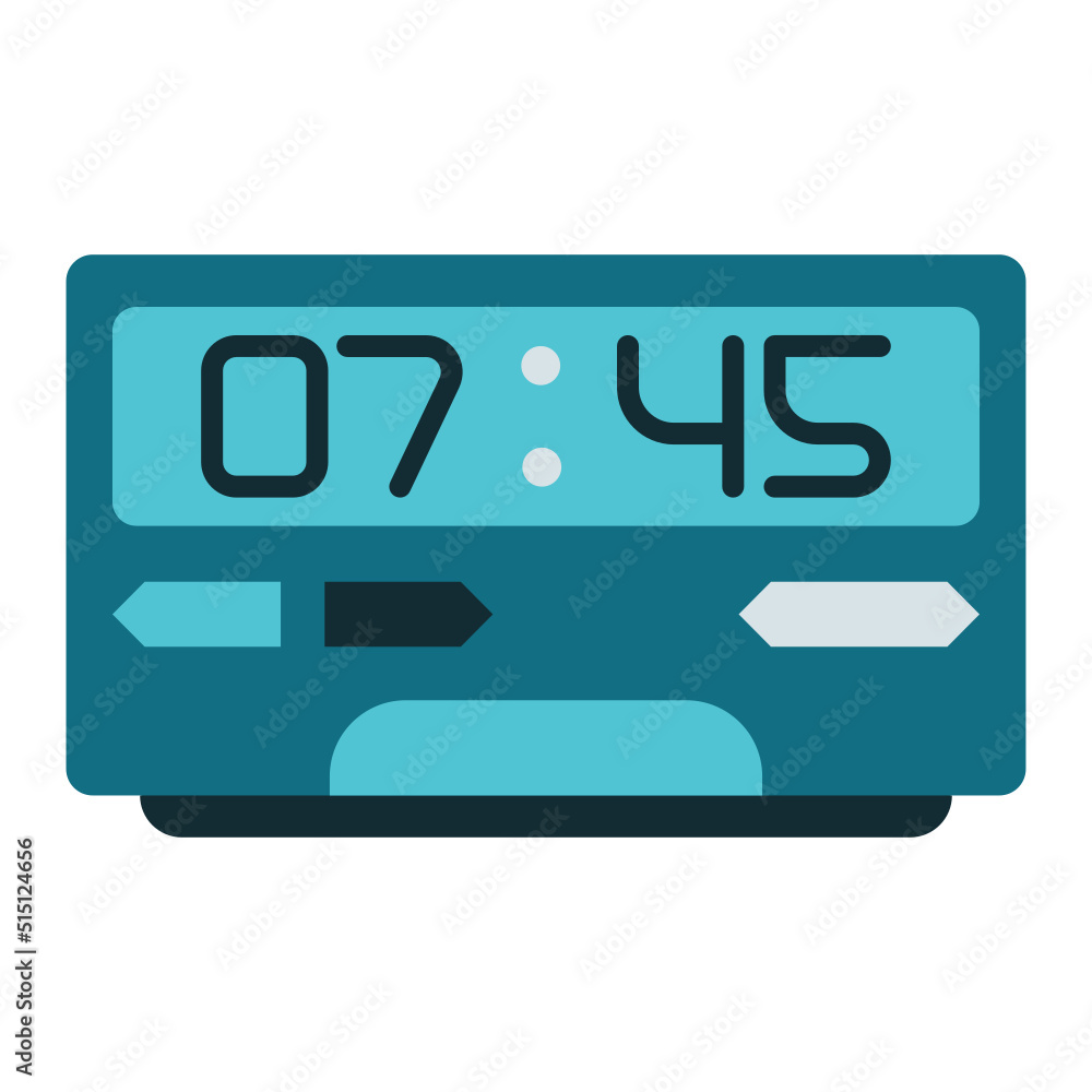 digital clock icon on transparent background digital clock icon on transparent background