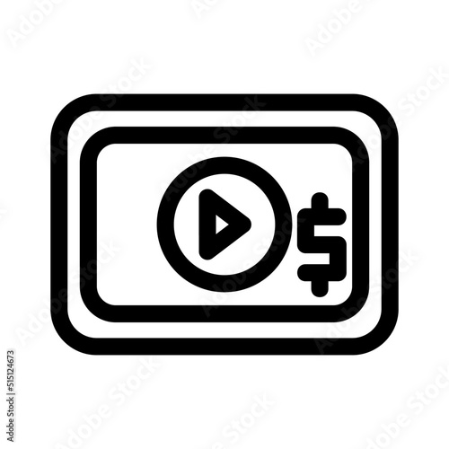 monetization icon or logo isolated sign symbol vector illustration - high quality black style vector icons
