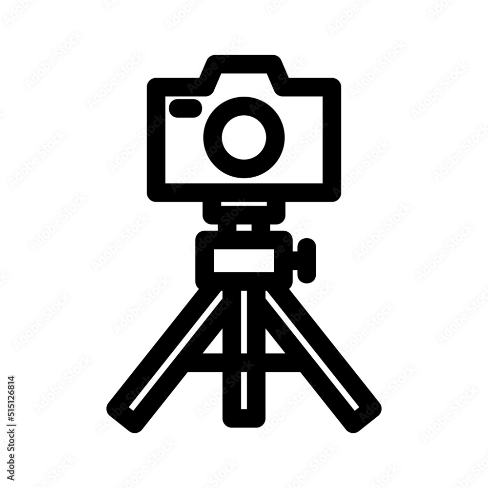 tripod icon or logo isolated sign symbol vector illustration - high quality black style vector icons
