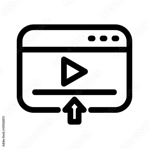 Free Download upload video icon or logo isolated sign symbol vector illustration - high quality black style vector icons
 - GFXLoad