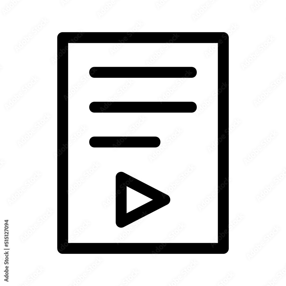 video script icon or logo isolated sign symbol vector illustration - high quality black style vector icons
video script icon or logo isolated sign symbol vector illustration - high quality black style vector icons
