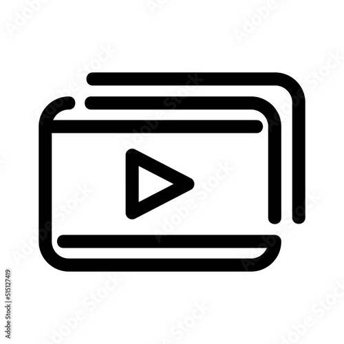 youtube icon or logo isolated sign symbol vector illustration - high quality black style vector icons

