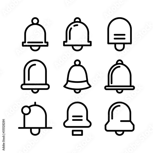 notification bell  icon or logo isolated sign symbol vector illustration - high quality black style vector icons
