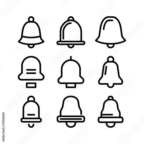 notification bell  icon or logo isolated sign symbol vector illustration - high quality black style vector icons
