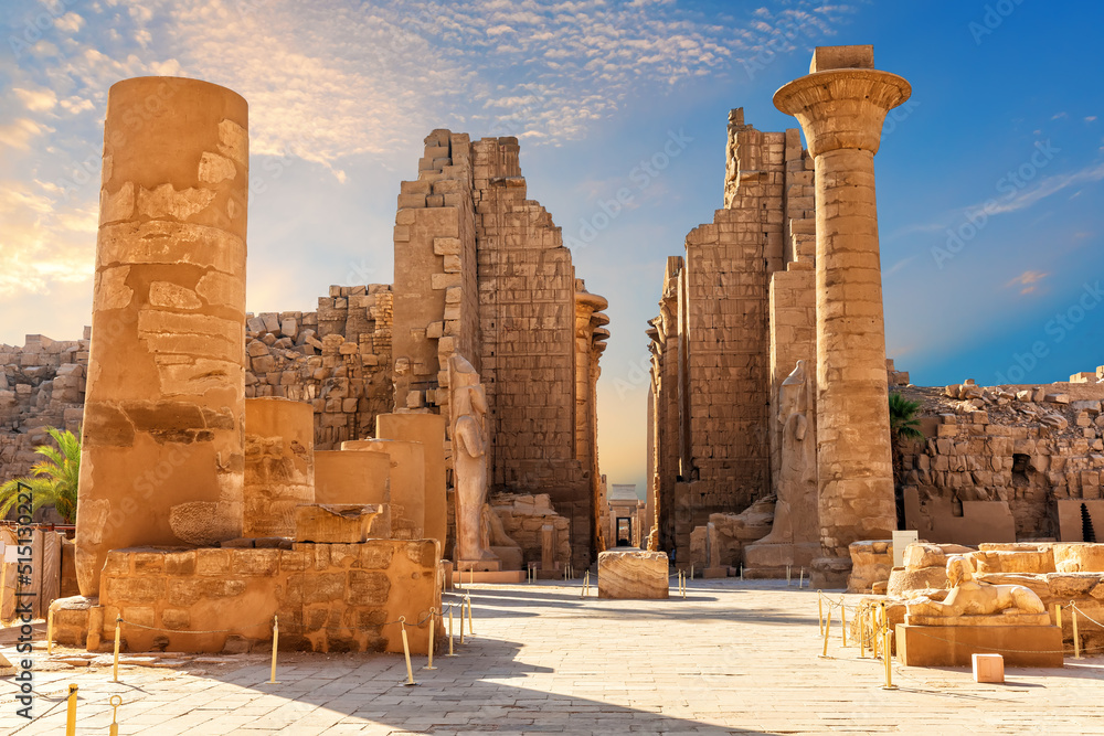 The Great Hypostyle Hall of the ancient Karnak Temple, Luxor, Egypt