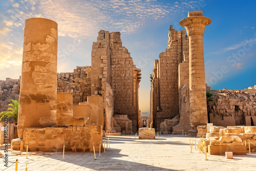The Great Hypostyle Hall of the ancient Karnak Temple, Luxor, Egypt
