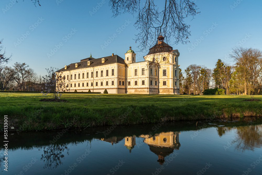 Kravare chateau in Czech republic during beautiful springtime day