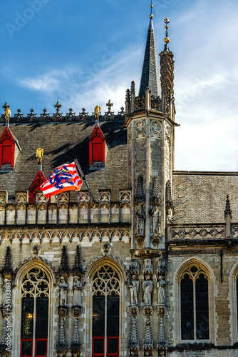 Bruges, Belgium - Town Hall, Burg Square photo