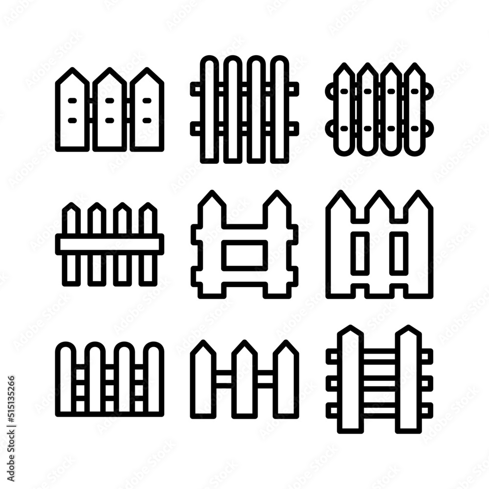 fence icon or logo isolated sign symbol vector illustration - high quality black style vector icons
