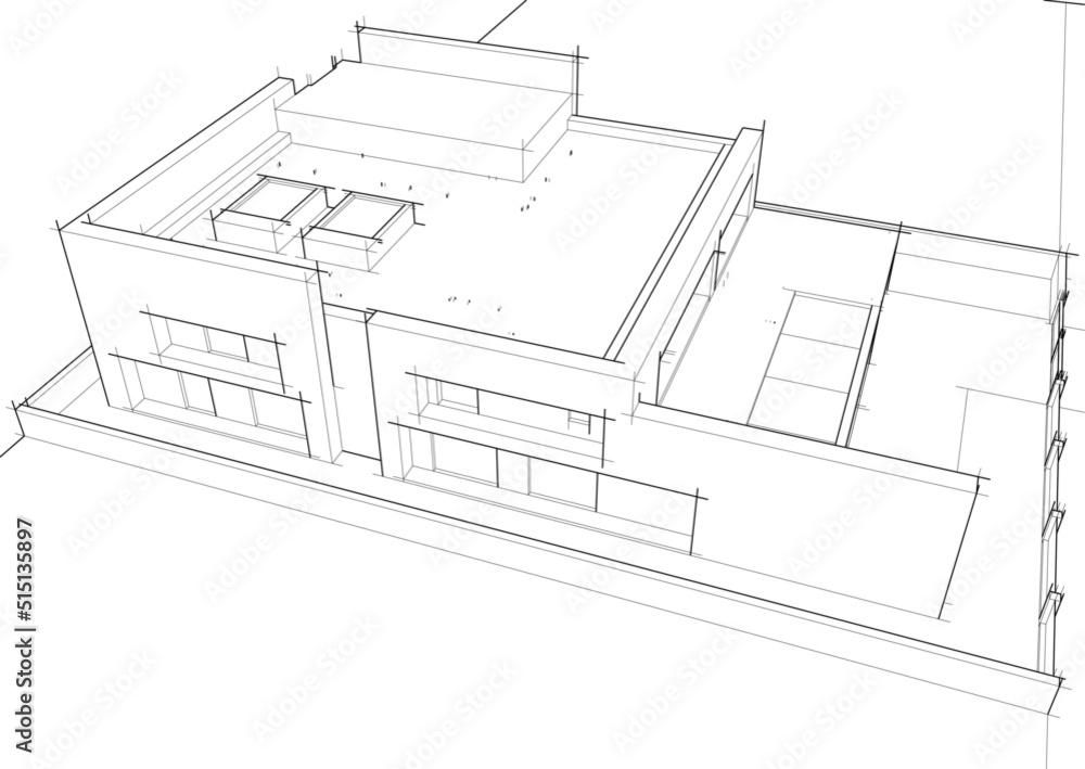 sketch of a house sketch of a house